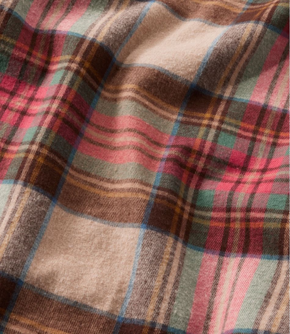 Women's Scotch Plaid Flannel Shirt, Quarter-Zip L.L.Bean Best Seller