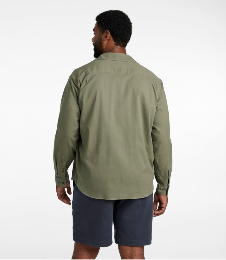 Men's Lakewashed Twill Shirt, Traditional Untucked Fit L.L.Bean Classic