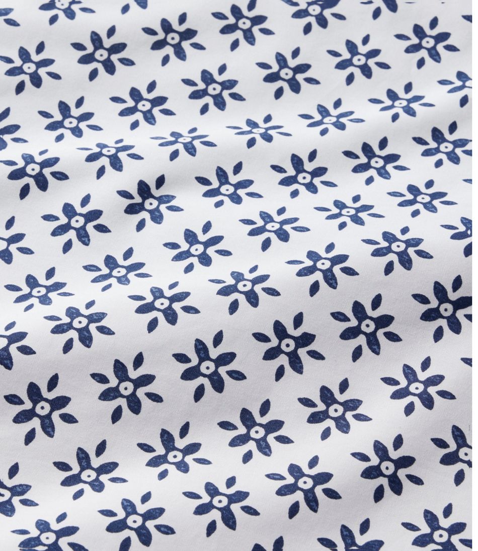 Sunwashed Percale Comforter Cover, Block Floral Print L.L.Bean Best Seller