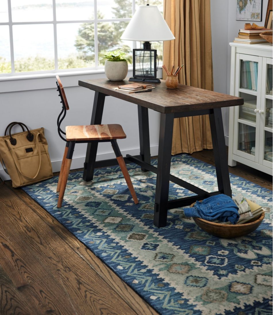 Double Border Wool Hooked Rug L.L.Bean Essential