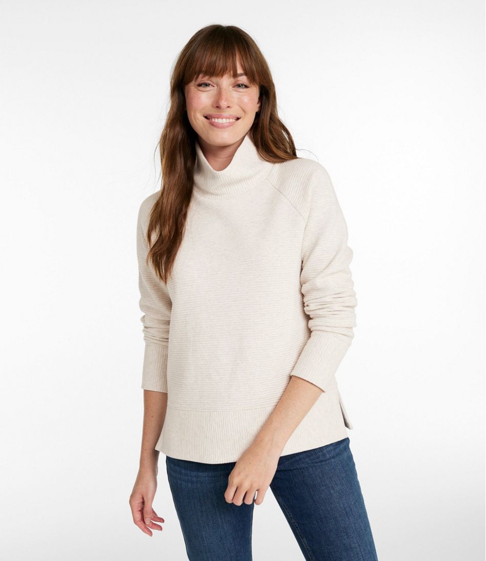 Women's Lakewashed Double-Knit Funnelneck L.L.Bean Premium