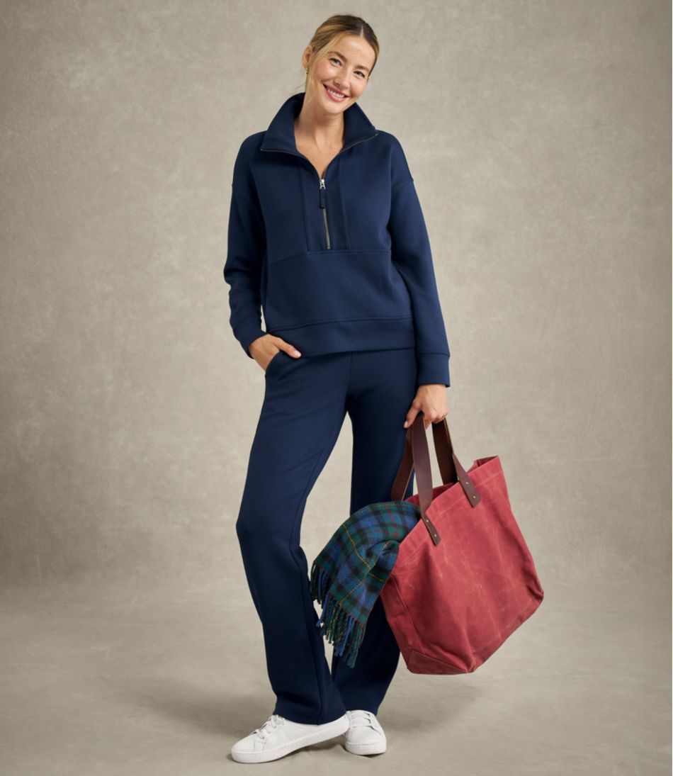 Women's L.L.Bean CloudSoft Top, Half-Zip Pullover L.L.Bean New