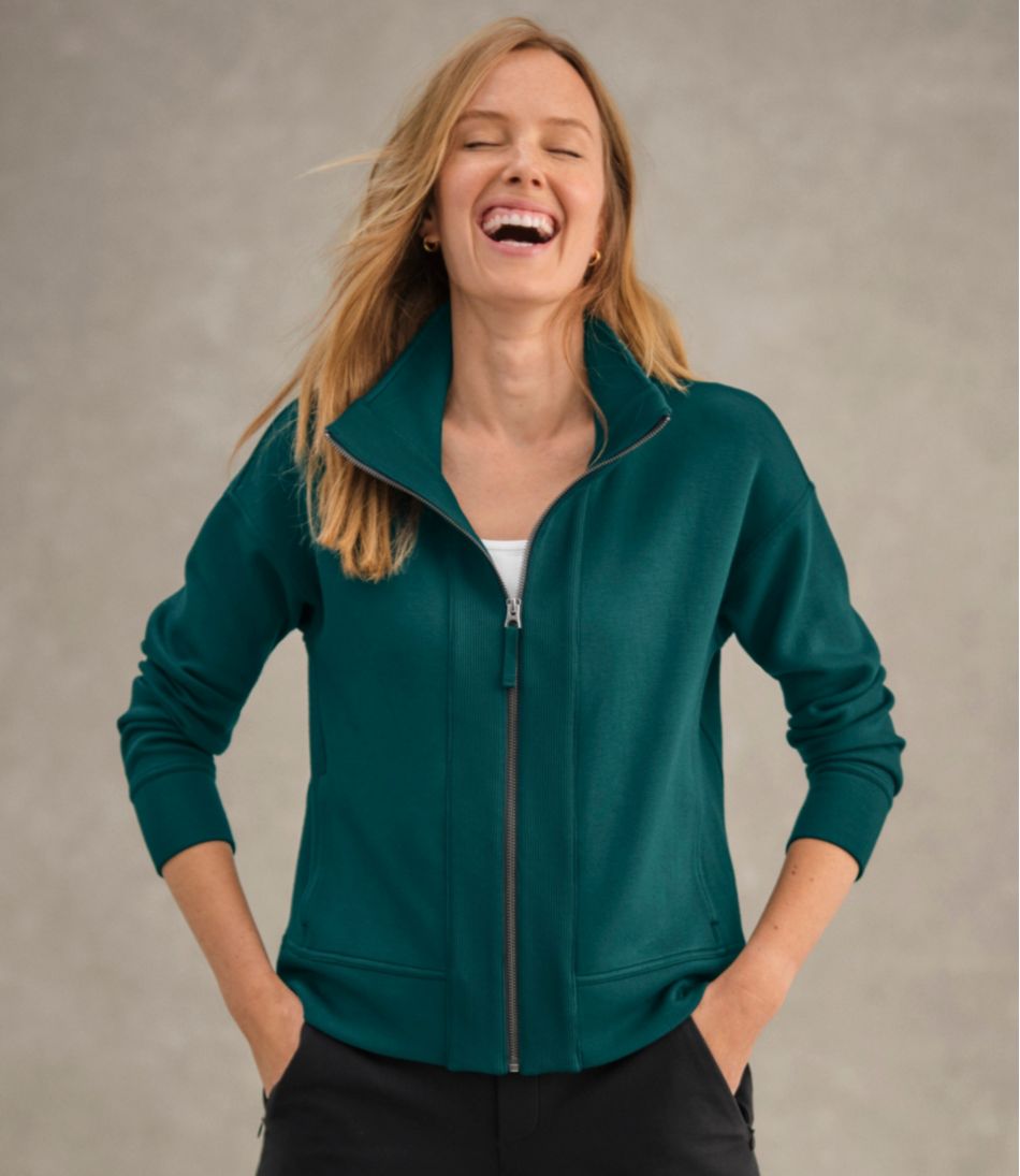Women's L.L.Bean CloudSoft Top, Full-Zip L.L.Bean Popular