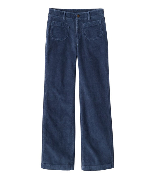 Women's 207 Vintage Corduroy Patch Pocket Pants, Mid-Rise Wide Straight-Leg L.L.Bean Best Seller