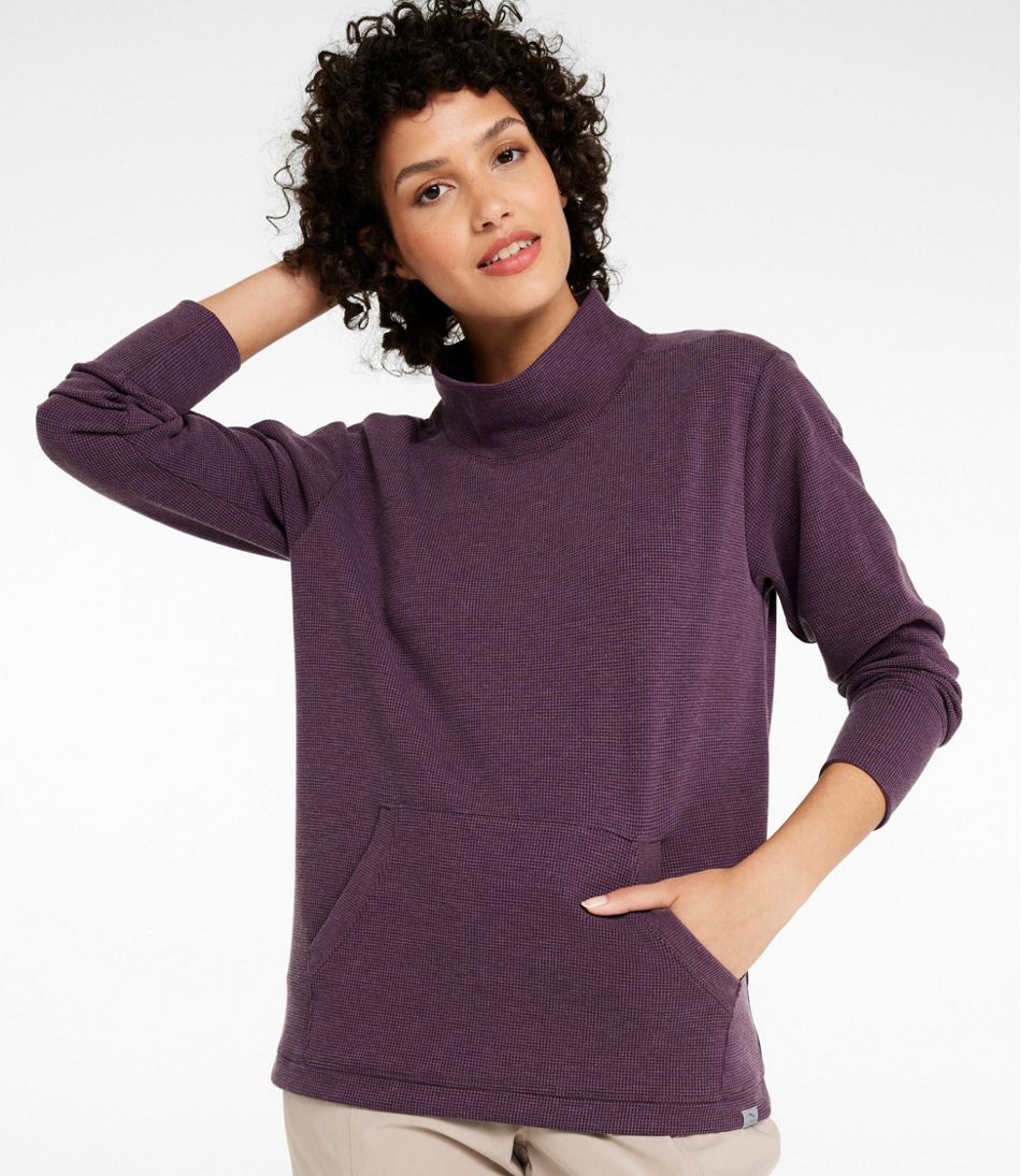 Women's Mountainside Micro Waffle Pullover L.L.Bean Classic