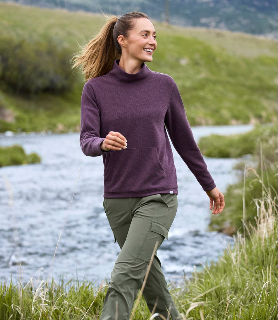 Women's Mountainside Micro Waffle Pullover L.L.Bean Classic