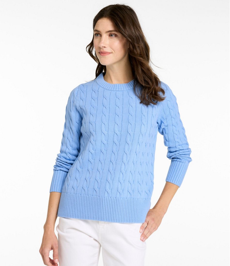 Women's The Original Double L® Sweater, Cable Crewneck L.L.Bean Everyday