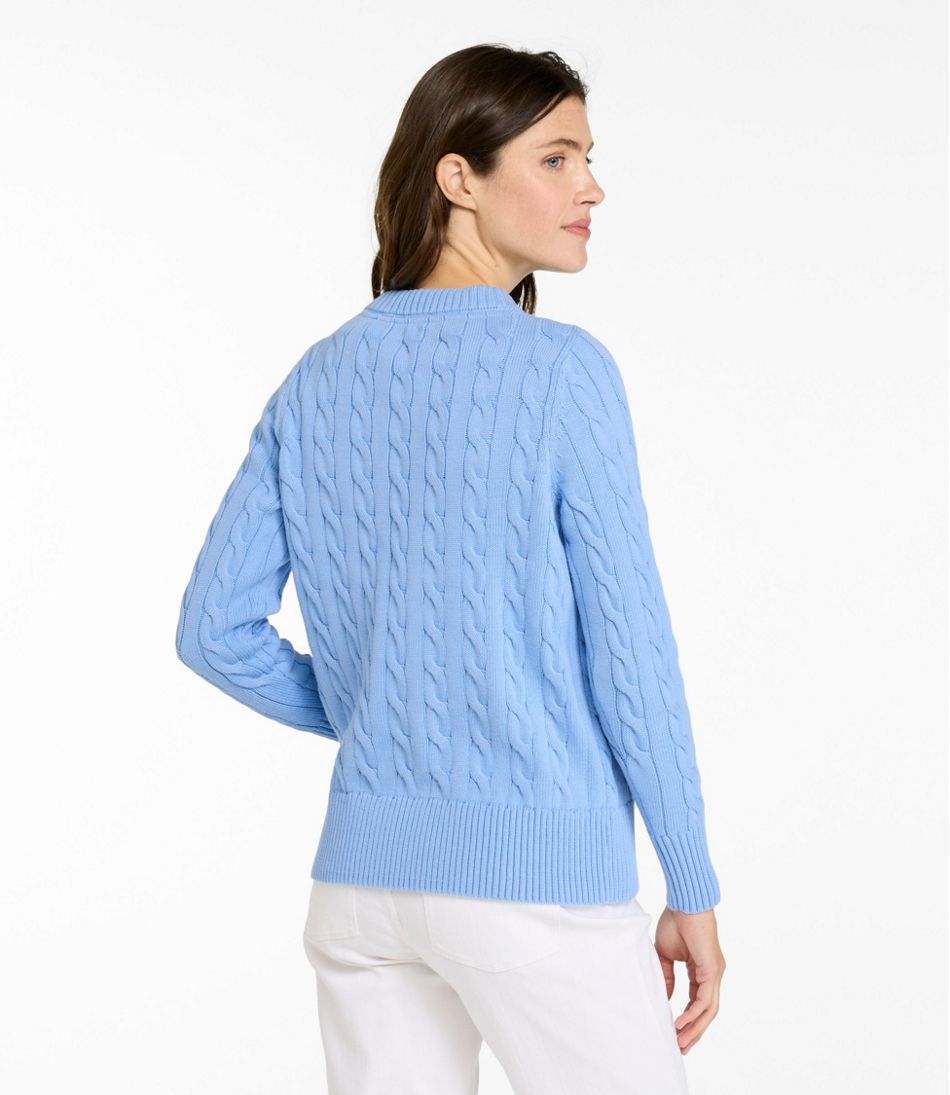 Women's The Original Double L® Sweater, Cable Crewneck L.L.Bean Everyday
