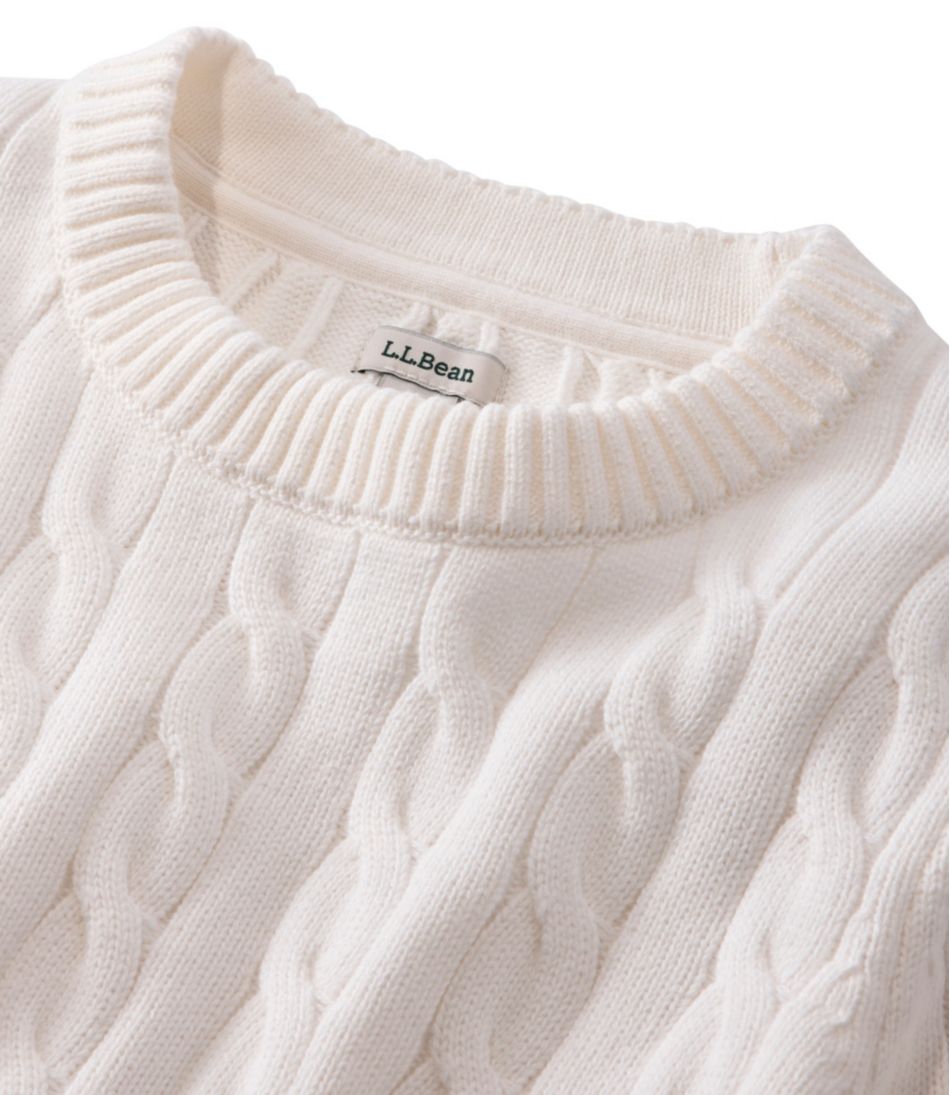 Women's The Original Double L® Sweater, Cable Crewneck L.L.Bean Everyday