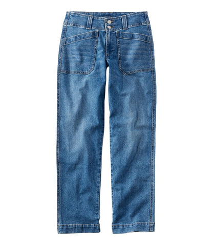 Women's 1912 Field Denim Pants, Mid-Rise Ankle Utility L.L.Bean Premium