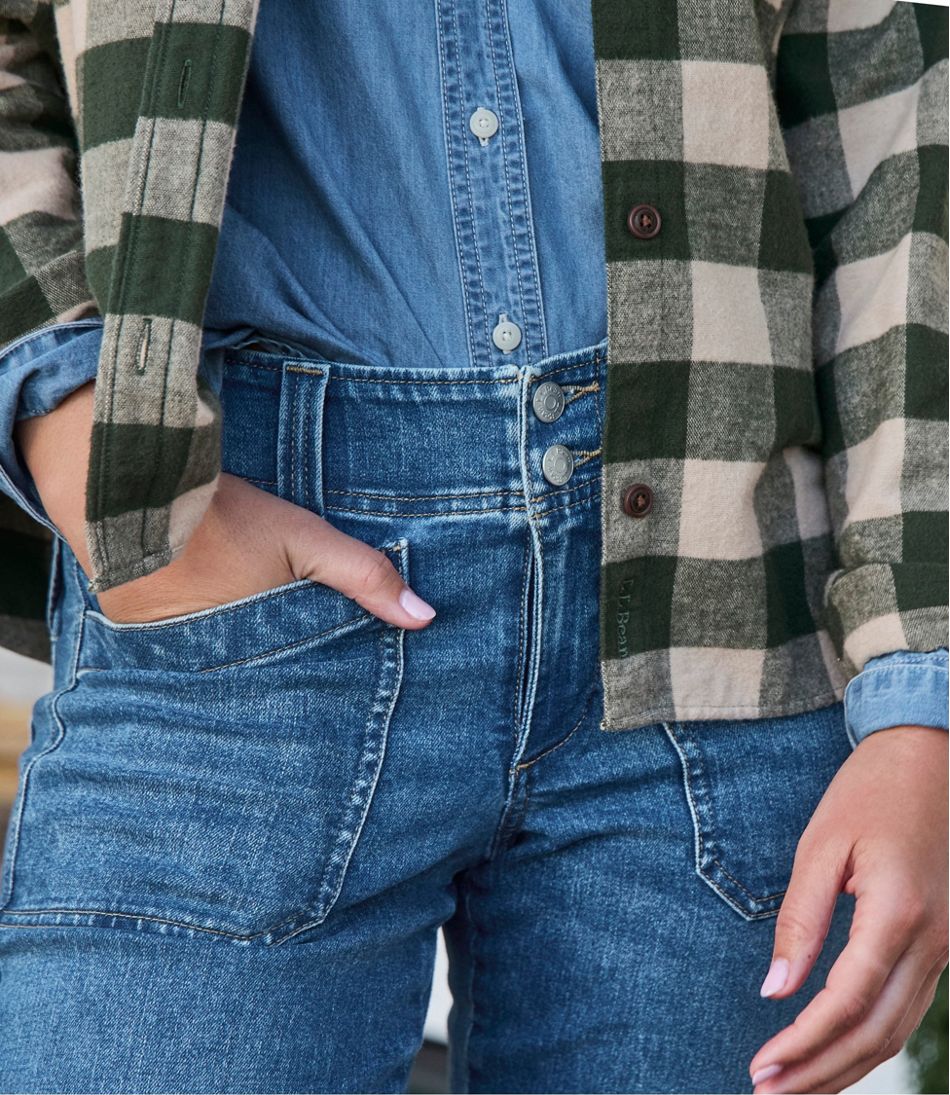 Women's 1912 Field Denim Pants, Mid-Rise Ankle Utility L.L.Bean Premium
