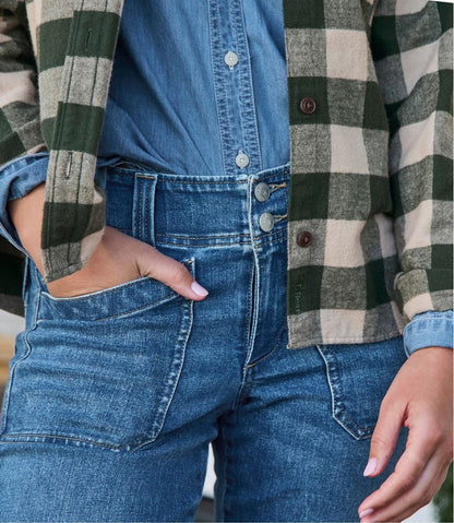 Women's 1912 Field Denim Pants, Mid-Rise Ankle Utility L.L.Bean Premium
