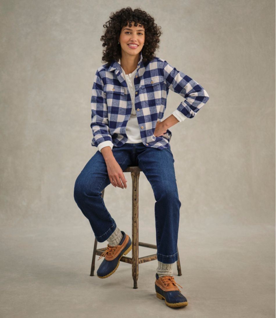 Women's 1912 Field Denim Pants, Mid-Rise Ankle Utility L.L.Bean Premium