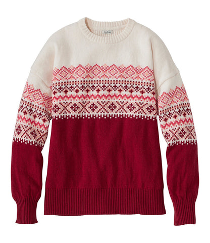 Rustic Red Fair Isle,X-Small