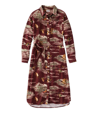 Women's Signature Camp Flannel Midi Dress L.L.Bean Everyday