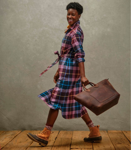 Women's Signature Camp Flannel Midi Dress L.L.Bean Everyday