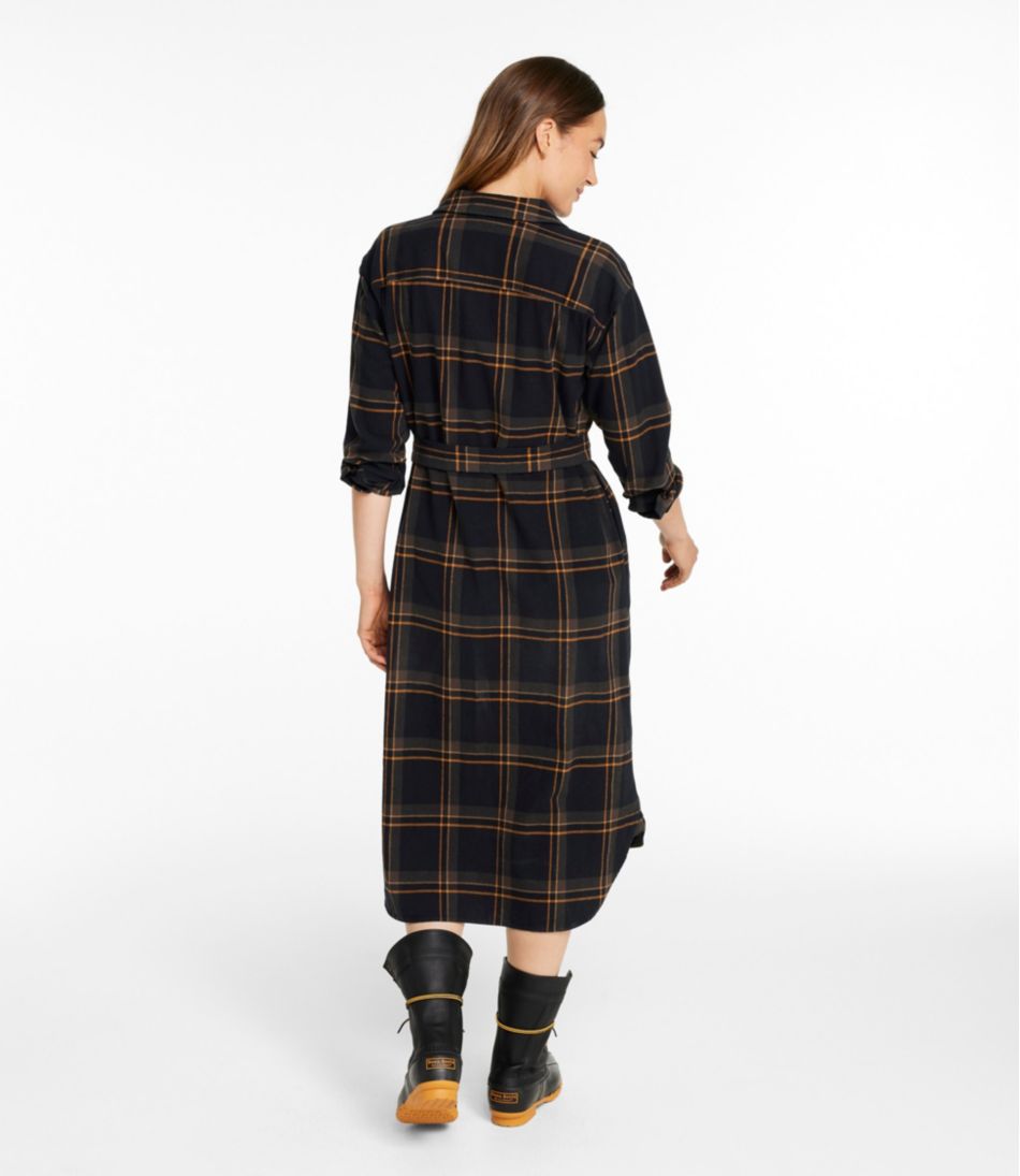 Women's Signature Camp Flannel Midi Dress L.L.Bean Everyday
