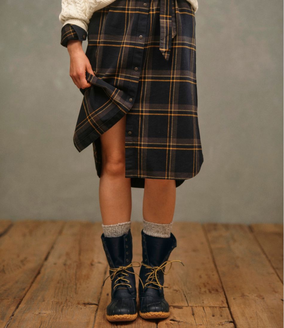Women's Signature Camp Flannel Midi Dress L.L.Bean Everyday