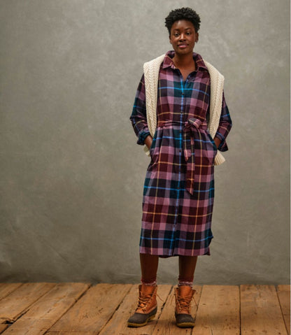 Women's Signature Camp Flannel Midi Dress L.L.Bean Everyday