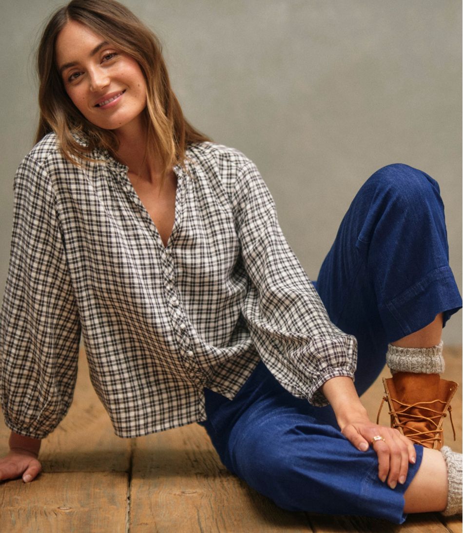Women's Signature Portland Popover Shirt L.L.Bean New