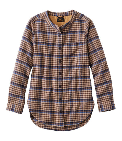 Women's Signature 1933 Collarless Chamois Tunic, Plaid L.L.Bean Featured