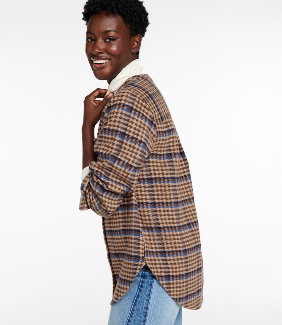 Women's Signature 1933 Collarless Chamois Tunic, Plaid L.L.Bean Featured