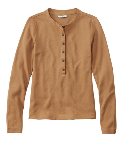 Women's Signature Premium Thermal Tops, Long-Sleeve Henley Shirt L.L.Bean Trending