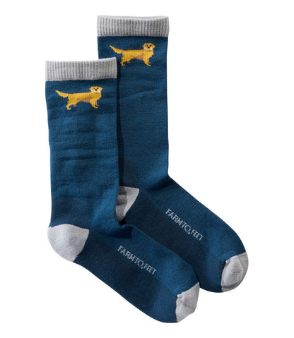 Adults' Farm to Feet Dog Collection Crew Socks L.L.Bean Top Pick