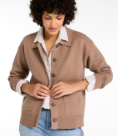 Women's Wicked Soft Cotton/Cashmere Cardigan L.L.Bean Everyday