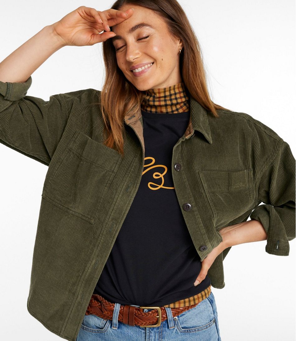Women's Signature Corduroy Shirt Jac L.L.Bean New