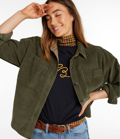 Women's Signature Corduroy Shirt Jac L.L.Bean New