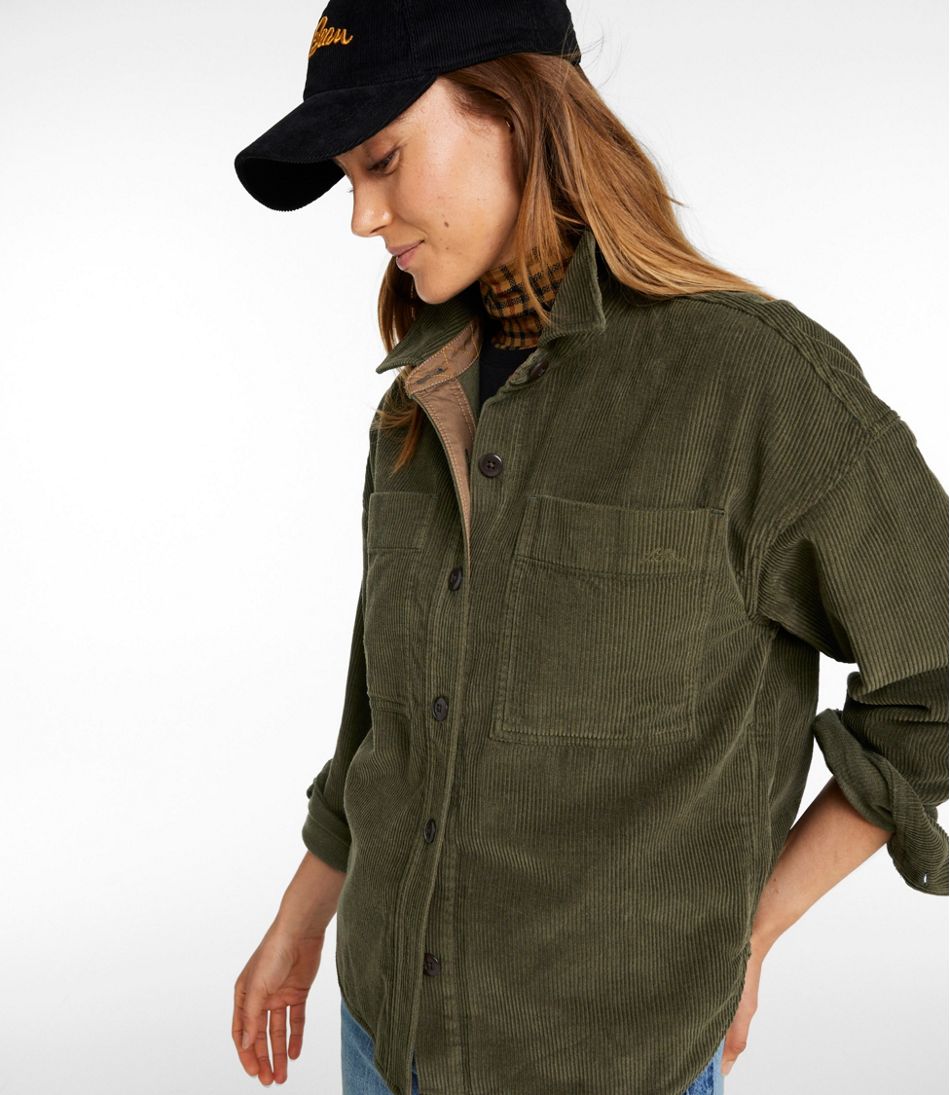 Women's Signature Corduroy Shirt Jac L.L.Bean New
