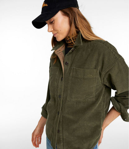 Women's Signature Corduroy Shirt Jac L.L.Bean New