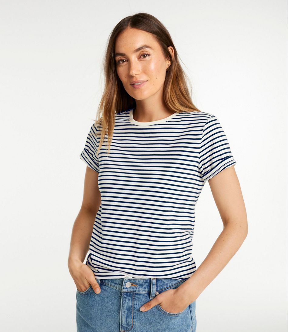 Women's Signature Premium Essential Tee, Short-Sleeve Novelty L.L.Bean Featured