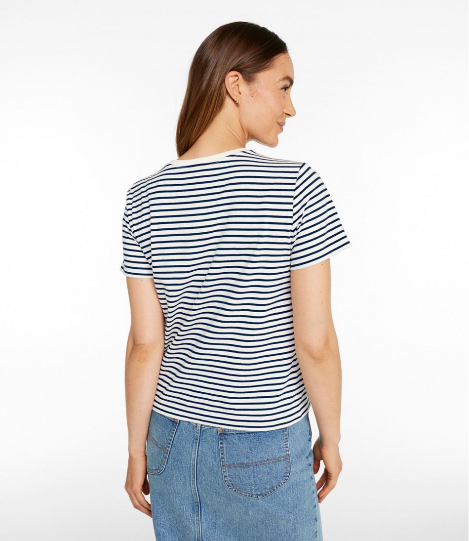 Women's Signature Premium Essential Tee, Short-Sleeve Novelty L.L.Bean Featured