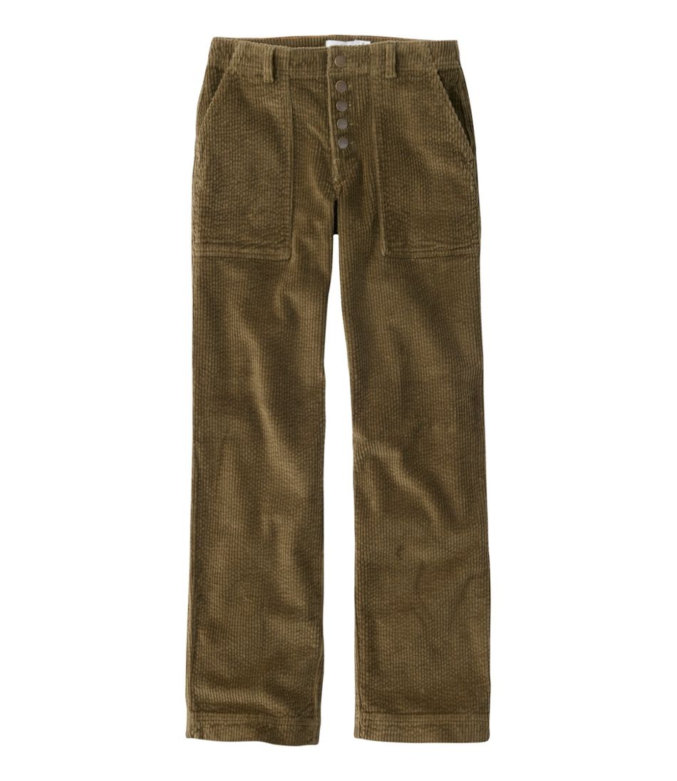 Women's Signature Utility Corduroy Pants, Mid-Rise Straight-Leg L.L.Bean Popular