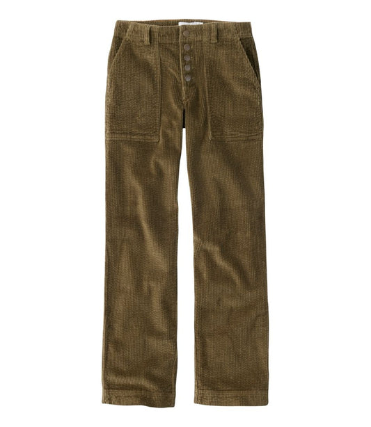 Women's Signature Utility Corduroy Pants, Mid-Rise Straight-Leg L.L.Bean Popular