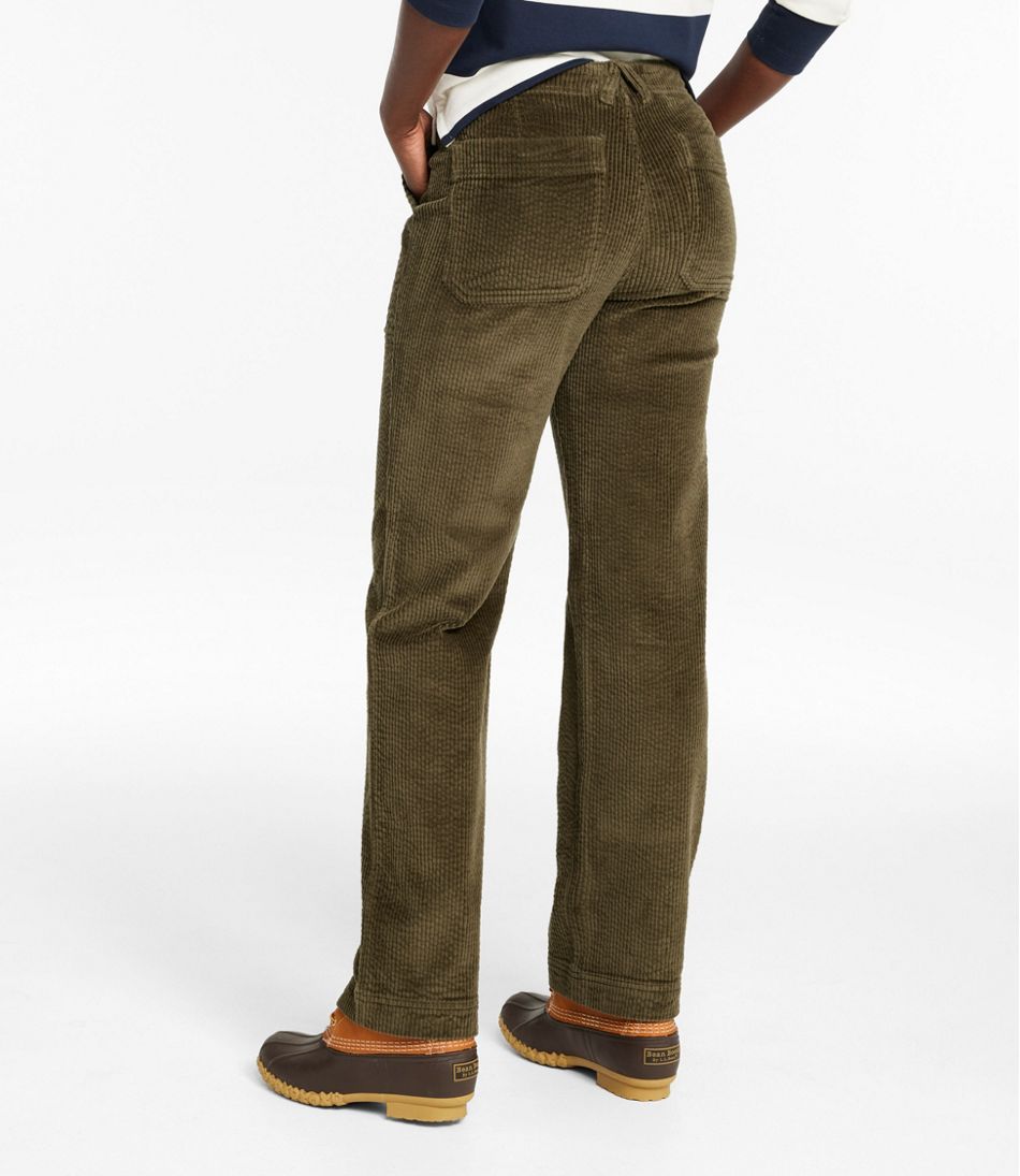 Women's Signature Utility Corduroy Pants, Mid-Rise Straight-Leg L.L.Bean Popular