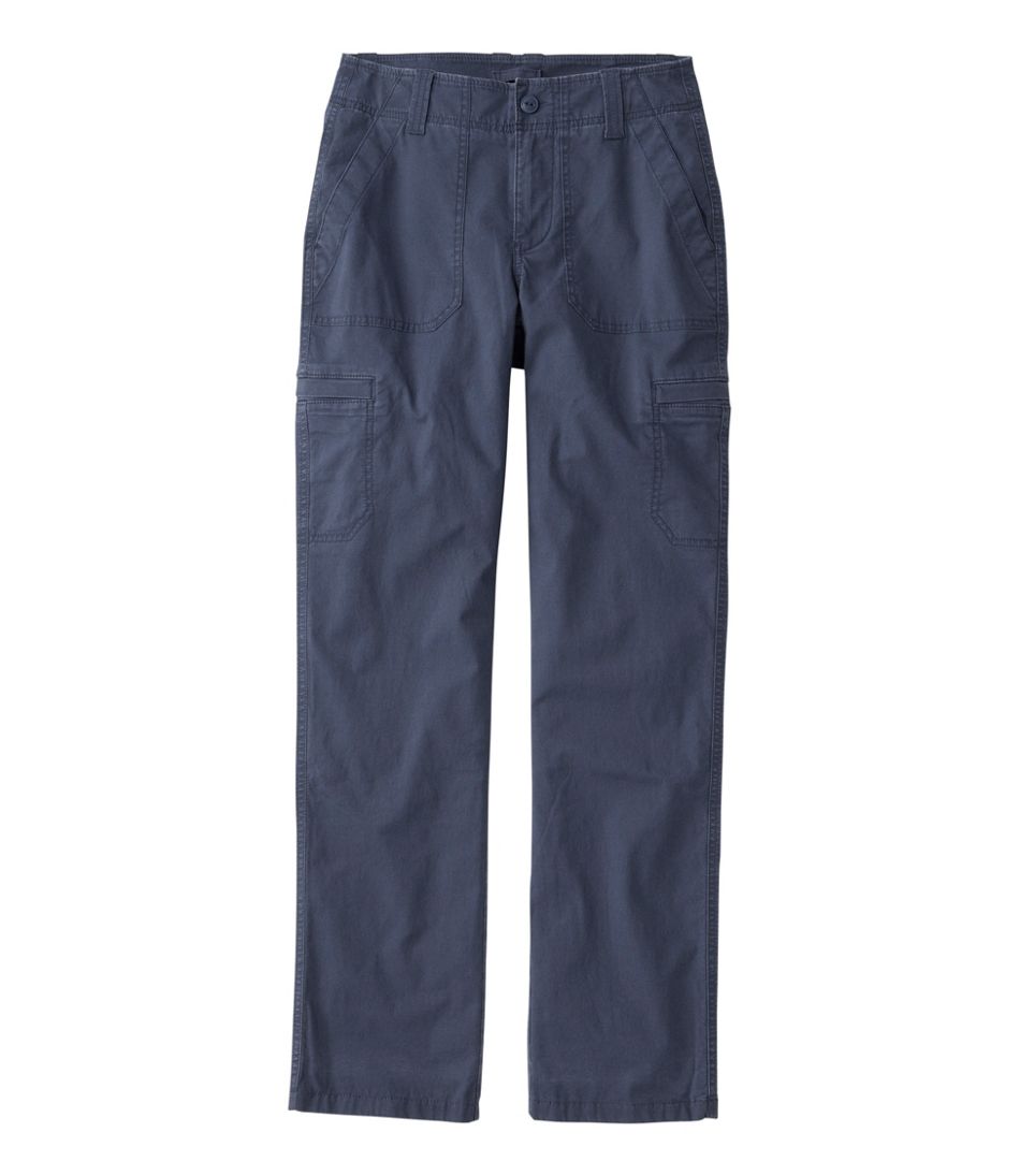 Women's 207 Vintage Cotton Canvas Pants, Mid-Rise Straight-Leg Cargo Lined L.L.Bean Trending