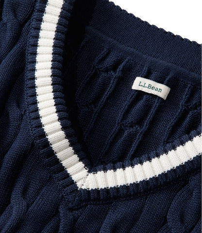 Women's The Original Double L® Sweater, Cable V-Neck L.L.Bean Top Pick