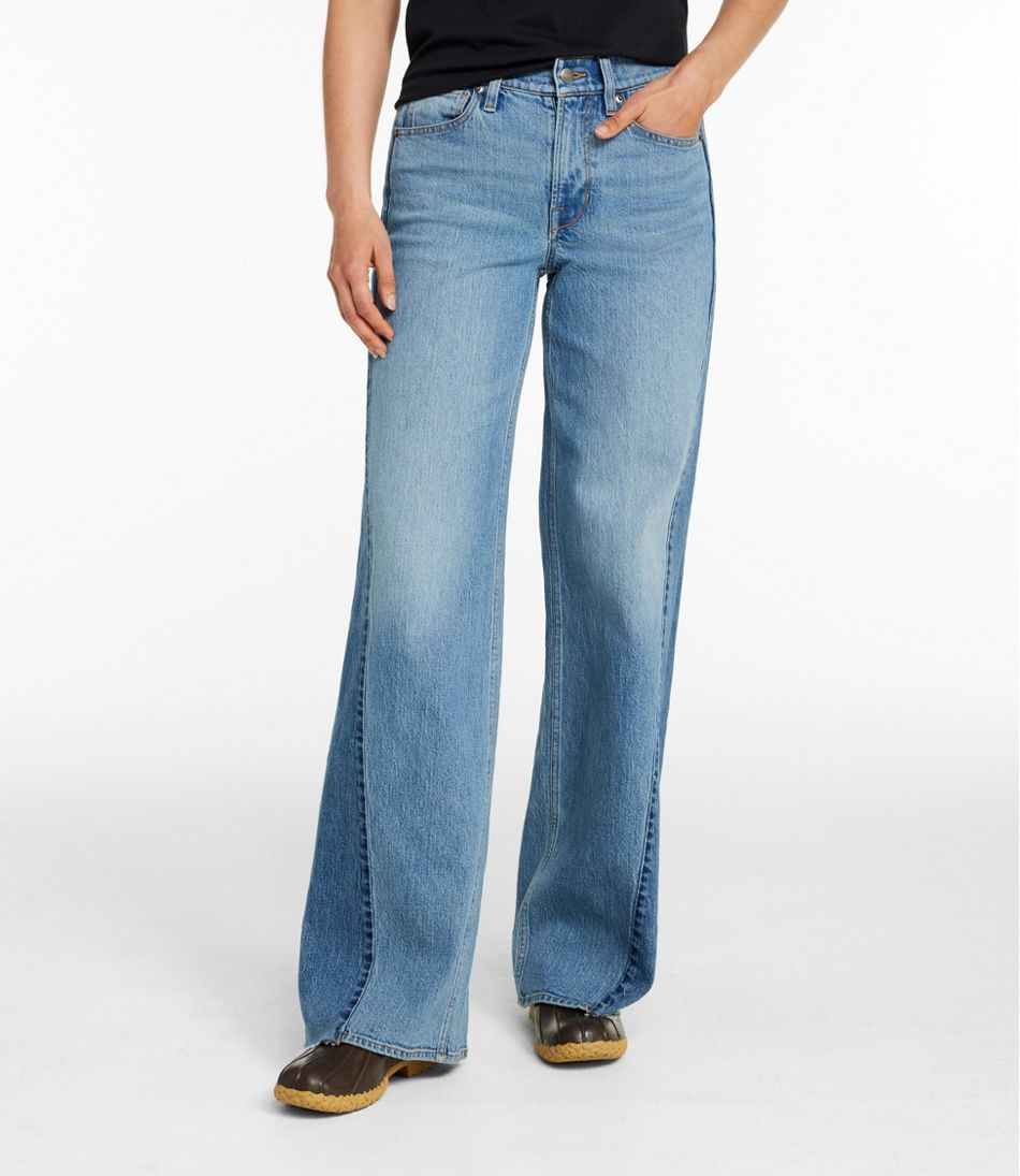 Women's Signature 1912 Premium Jeans, High-Rise Relaxed Wide-Leg L.L.Bean Classic
