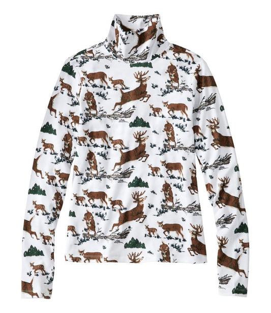 Women's Signature Lightweight Cotton Turtleneck, Novelty L.L.Bean Premium