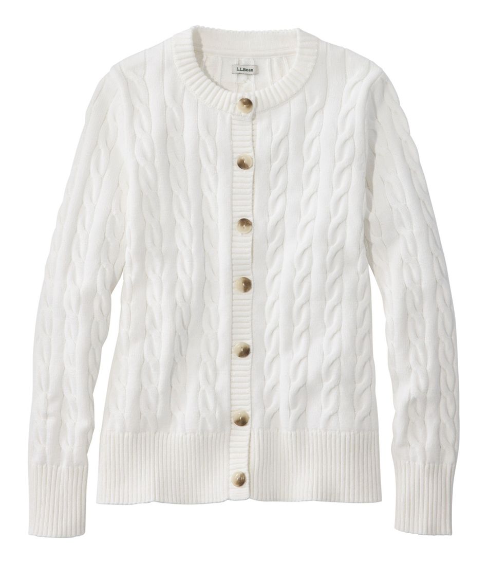 Women's The Original Double L® Sweater, Cable Cardigan L.L.Bean Featured