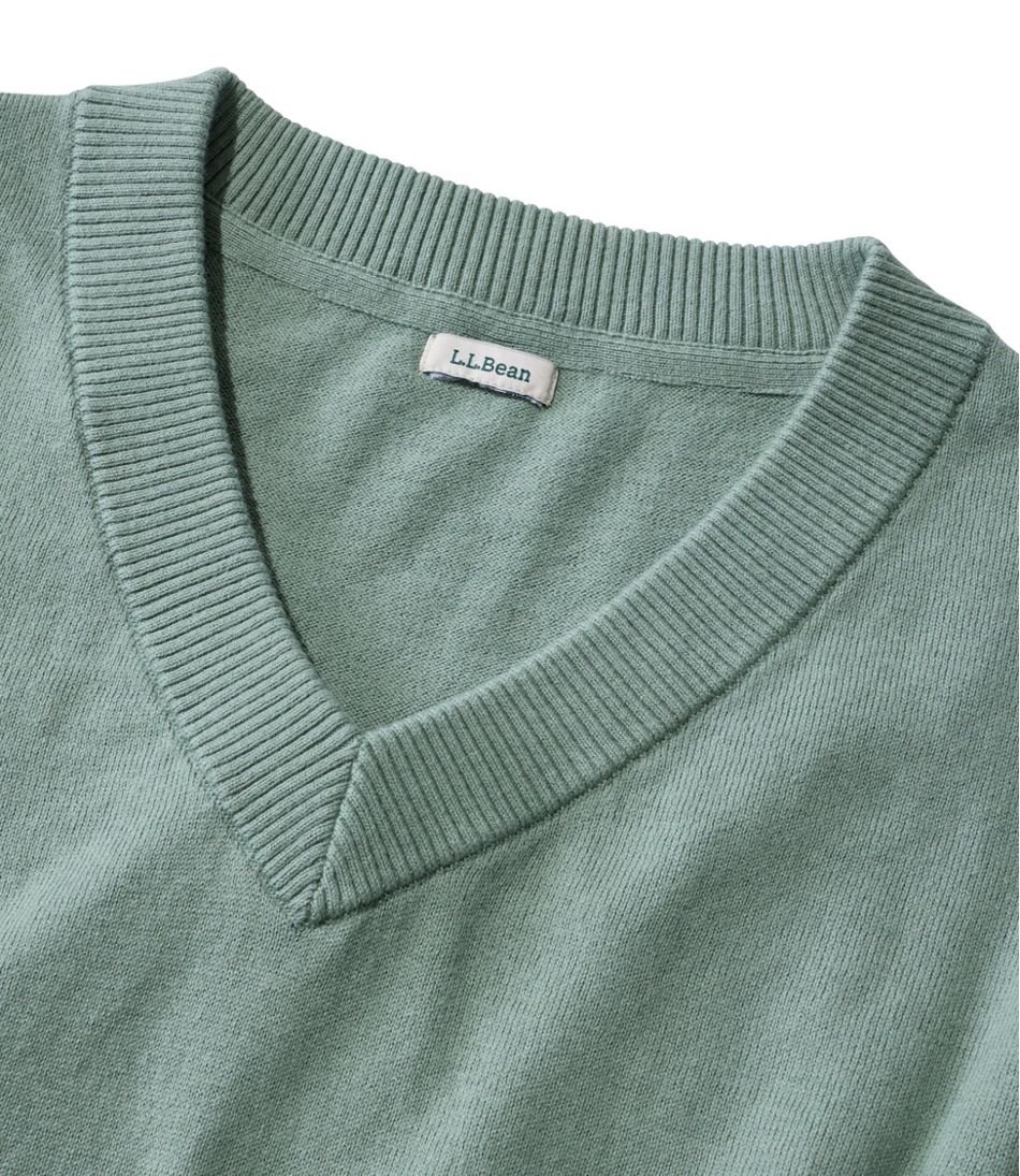 Women's Cotton/Cashmere Sweater, V-Neck L.L.Bean Best Seller