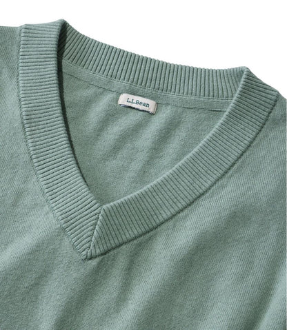 Women's Cotton/Cashmere Sweater, V-Neck L.L.Bean Best Seller