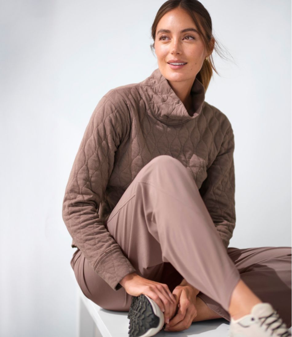 Women's VentureSoft Quilted Funnelneck Pullover L.L.Bean Value