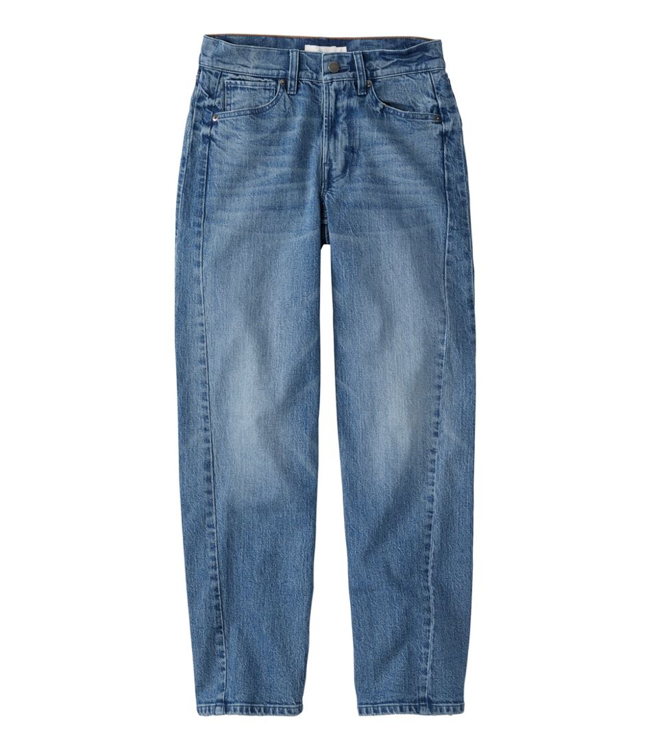 Women's Signature 1912 Premium Jeans, High-Rise Barrel Ankle L.L.Bean Popular