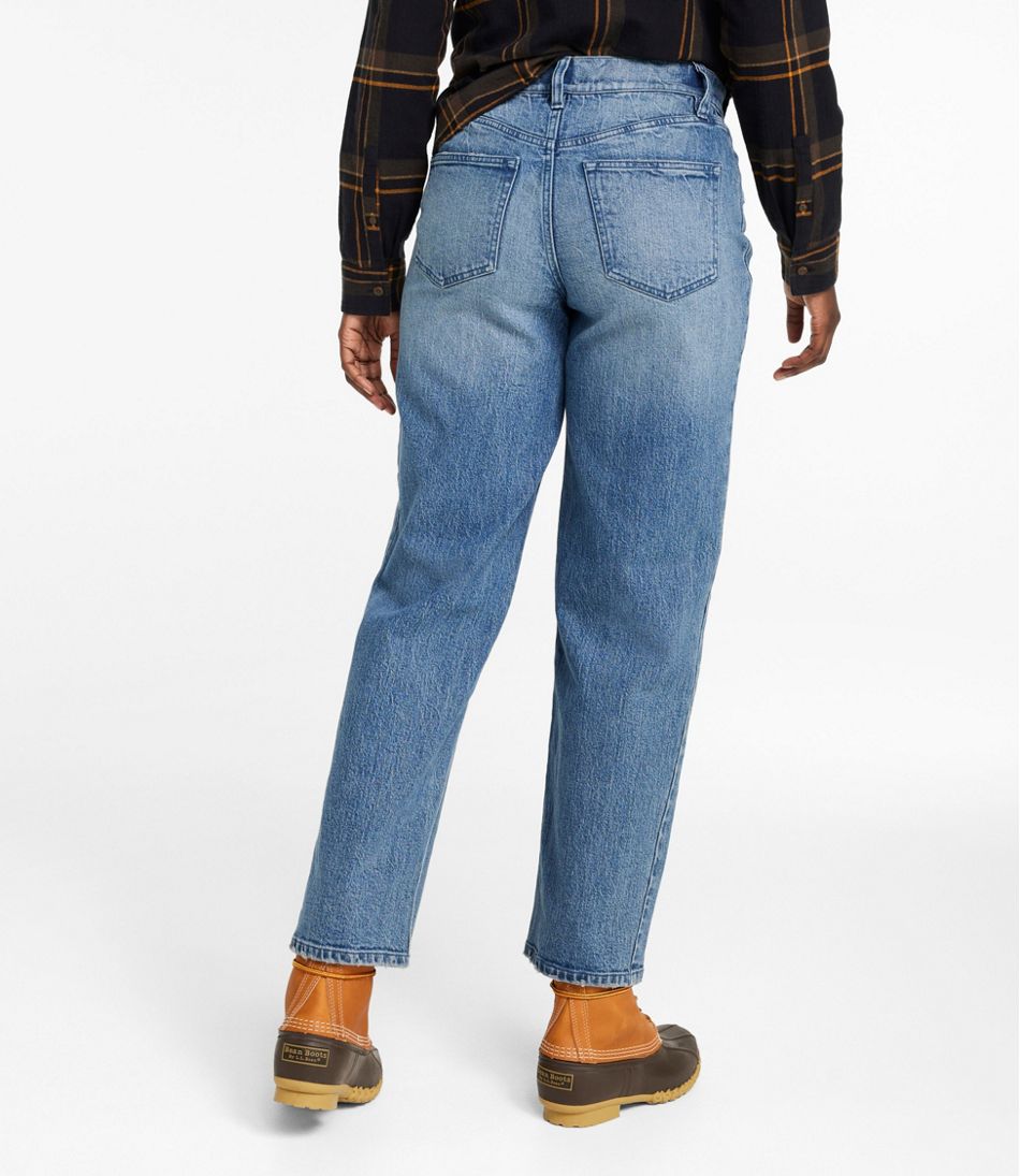 Women's Signature 1912 Premium Jeans, High-Rise Barrel Ankle L.L.Bean Popular