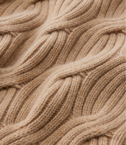 Women's Signature Premium Cashmere Cable Sweater, Crewneck L.L.Bean Classic