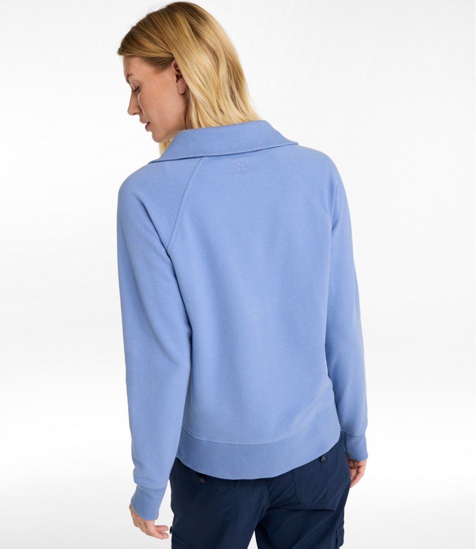 Women's Bean's Cozy Splitneck Pullover Sweatshirt L.L.Bean Classic